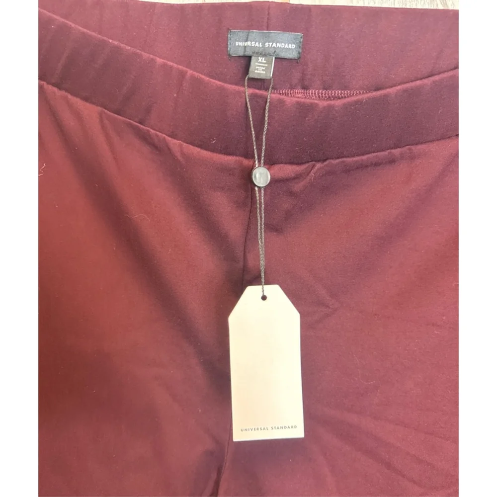 Women's Universal Standard Burgundy Leggings XL - Picture 2 of 5